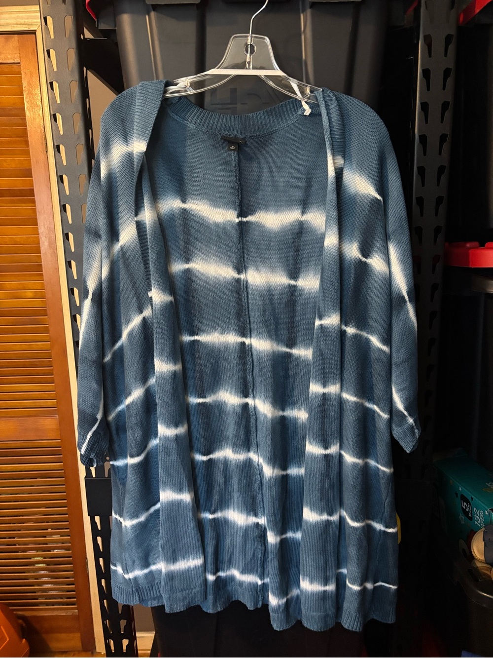 torrid Blue and White Tie-Dye Pullover Sweater
